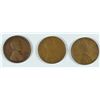 Image 1 : LOT OF ( 3 ) UNC, 1909 VDB LINCOLN CENTS