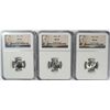 Image 1 : ( 3 ) 1960 ROOSEVELT DIMES, NGC MS-66