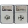 Image 1 : 1961 & 1961-D ROOSEVELT DIMES, NGC MS-66