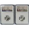 Image 1 : 1962 & 1962-D ROOSEVELT DIMES, NGC MS-66