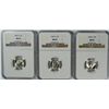Image 1 : ( 3 ) 1945-D MERCURY DIMES, NGC MS-65 GEMS!