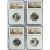 Image 1 : ( 4 ) 1955 WASHINGTON QUARTER, NGC MS-65