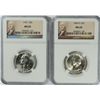 Image 1 : 1959 & 1960-D WASHINGTON QUARTERS,  NGC  MS-65