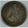Image 1 : 1841 SEATED LIBERTY HALF DOLLAR, MS-61