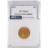 Image 1 : 1915 $5 GOLD INDIAN PCI MS63