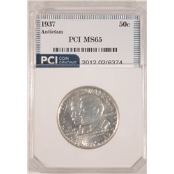 1937 ANTIETAM COMMEMORATIVE HALF DOLLAR PCI MS65