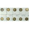 Image 1 : (10) BARBER DIMES (07, 07-O, 07-S, 08, 08-D, 08-O, 08-S, 09, 09-D, 09-O)