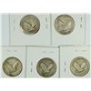 Image 2 : (5) STANDING LIBERTY QUARTERS (17 I, 18-D, 20, 25, 26)