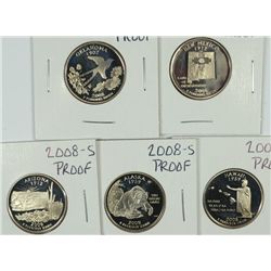 SET OF 2008-S PROOF STATEHOOD QUARTERS