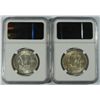 Image 2 : 1950-D, & 51-D FRANKLIN HALF DOLLARS NGC MS-62