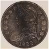 Image 2 : 1822 BUST HALF DOLLAR, PCI AU-53  ORIGINAL, UNCLEANED!