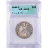 Image 1 : 1853-O ARROWS AND RAYS SEATED HALF DOLLAR, ICG AU-50  RARE!!