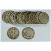 Image 1 : 20 PIECES NICE WALKING LIBERTY SILVER HALF DOLLARS, CIRC.