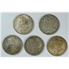 Image 1 : ( 5 ) XF+ MORGAN SILVER DOLLARS: 1880, 1883, 1884, 1881-O & 1882