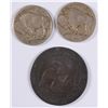 Image 2 : 1913-S TYPE -1 & 1917-S BUFFALO NICKELS, VG & 1853  ARROWS RAYS HALF DOLLAR, AG