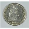 Image 1 : 1873 ARROWS SEATED LIBERTY QUARTER, AU