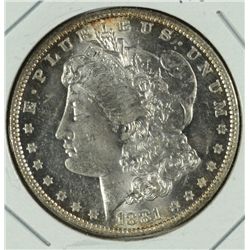 1881-O MORGAN SILVER DOLLAR MS63