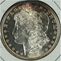 1881-S MORGAN SILVER DOLLAR MS-64 LIGHT EDGE TONE