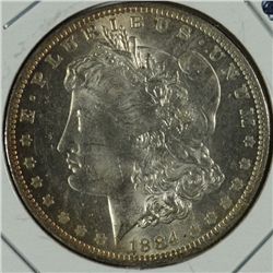 1884-O MORGAN SILVER DOLLAR MS-63