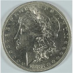 1882 O/S MORGAN SILVER DOLLAR AU CLEANED
