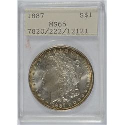 1887 MORGAN SILVER DOLLAR NUMEX MS-65