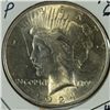 Image 1 : 1924 PEACE SILVER DOLLAR BU SCRATCH OBV.