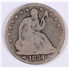 Image 1 : 1854 SEATED LIBERTY HALF DOLLAR AG/G