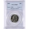 Image 1 : 1963 PROOF WASHINGTON QUARTER PCGS PR-69