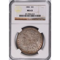 1882 MORGAN DOLLAR NGC MS-63