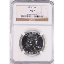 1961 FRANKLIN HALF DOLLAR, NGC PROOF-67