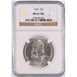 1949 FRANKLIN HALF DOLLAR, NGC MS-61 FBL