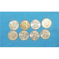 8-Kennedy Half Dollars