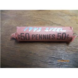 Roll of 1943 Steel Pennies