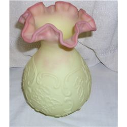 Fenton Art Glass Burmese Vase