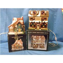 Pair Porcelain Villages