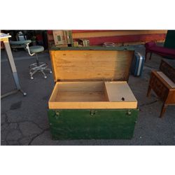 Vintage Green Storage Trunk