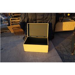 Vintage Yellow Wood Trunk