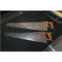 Two Vintage Hand Saws.