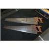 Image 1 : Two Vintage Hand Saws.