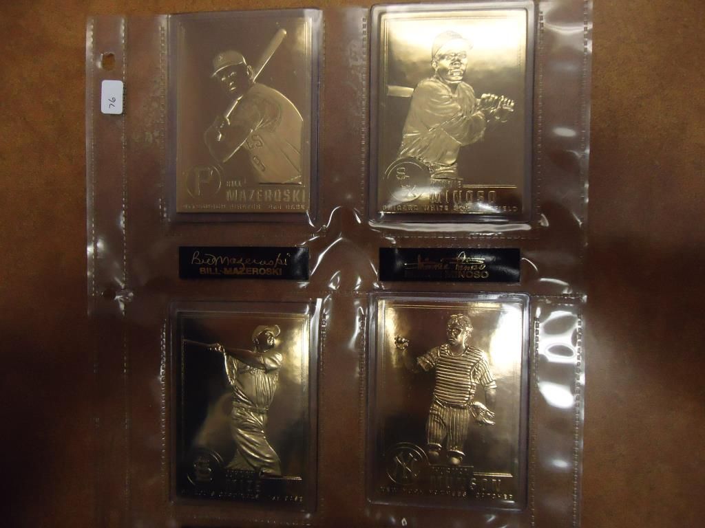422KT GOLD FOIL BASEBALL CARDS SEE DESCRIPTION