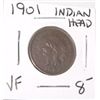 Image 1 : 1901 INDIAN HEAD PENNY RED BOOK VALUE $8.00+ *NICE EARLY VERY FINE GRADE*!! PENNY CAME OUT OF SAFE!!