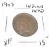 Image 1 : 1907 INDIAN HEAD PENNY RED BOOK VALUE $15.00+ *NICE EARLY EXTRA FINE GRADE*!! PENNY CAME OUT OF SAFE