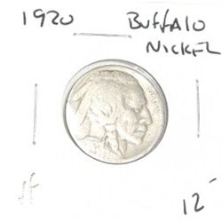 1920 BUFFALO NICKEL RED BOOK VALUE $12.00+ *NICE EARLY VERY FINE GRADE*!! BUFFALO NICKEL CAME OUT OF