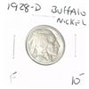 Image 1 : 1928-D BUFFALO NICKEL RED BOOK VALUE $10.00+ *NICE EARLY FINE GRADE*!! BUFFALO NICKEL CAME OUT OF SA