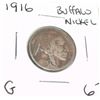 Image 1 : 1916 BUFFALO NICKEL RED BOOK VALUE $6.00+ *NICE EARLY GOOD GRADE*!! BUFFALO NICKEL CAME OUT OF SAFE!