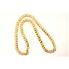 Image 2 : CHAIN: [1] 18kyg (tested) Cuban link chain necklace 24 1/2'' long x 11mm wide. No clasp. Solid const