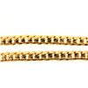 Image 3 : CHAIN: [1] 18kyg (tested) Cuban link chain necklace 24 1/2'' long x 11mm wide. No clasp. Solid const
