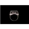 Image 2 : RING: [1] Men's 10kw invisible set ring; three hundred twelve (312) prn diamonds; 1.3mm to 1.4mm =es
