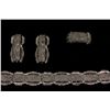Image 2 : SUITE:  [1] 10KWG suite with matching ring, bracelet and earrings set with round diamonds, approx. 4