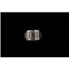 Image 1 : RING:  [1] 18KWG Cartier Tank Francaise wedding band set with 32 round diamonds, approx. 0.48 cttw.,